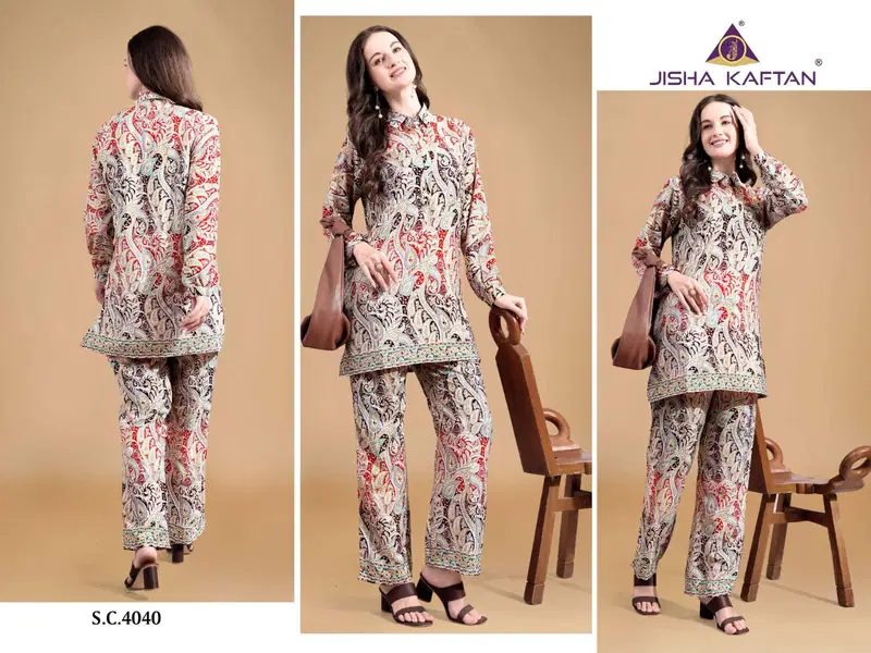 Silk Co Ord Set Vol 10 By Jelite Printed Ladies Top With Bottom Wholesale In India